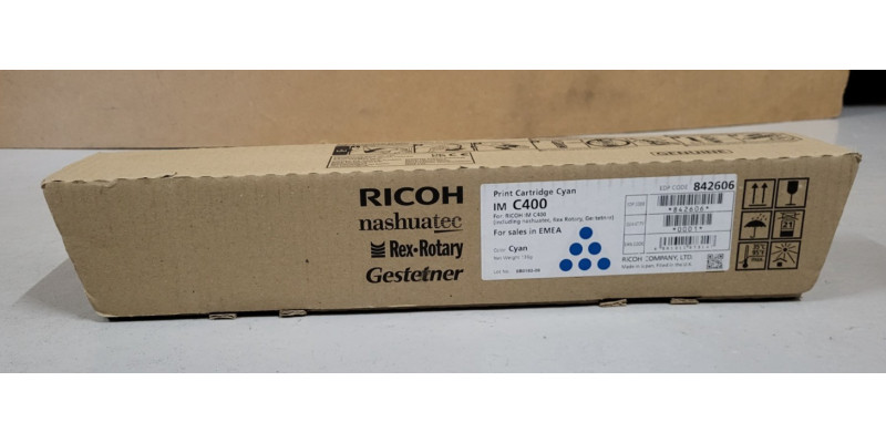 Toner Ricoh 842606 Cyan IM C400 Neu OVP A-Ware Original  . 