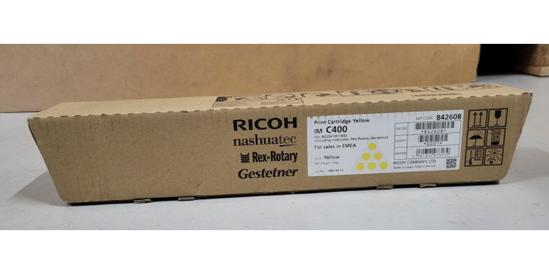 Toner Ricoh 842608 Gelb IM C400 Neu OVP A-Ware Original  . 