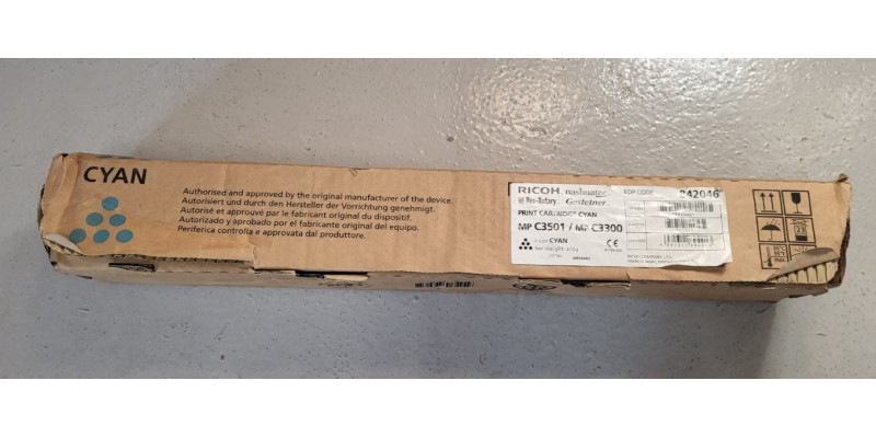 Toner Ricoh MP C3501 Cyan 842046 Neu OVP Original Aficio MP C2800 Rg MwSt 