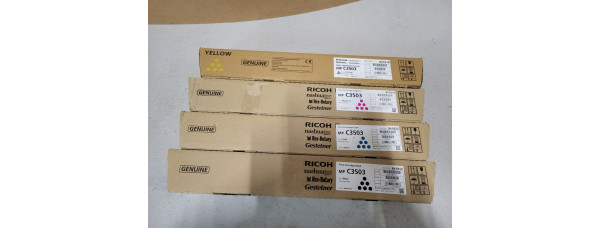4 Toner Ricoh MP C3503 CMYK Neu OVP 841817 841818 841819 841820 Rg MwSt 