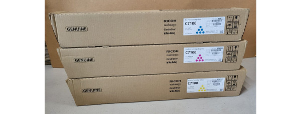 3 Toner Ricoh 828333 828332 828331 CMY Neu OVP A-Ware Original Pro C7100 Rg MwSt 