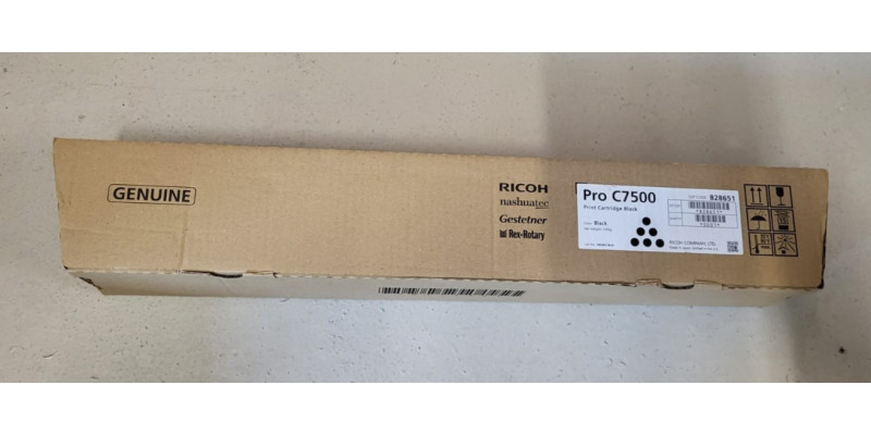 Toner Ricoh Pro C7500 Schwarz 828651 Neu OVP A-Ware Original 7500 Rechnung MwSt. 