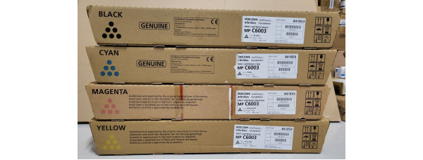 4 Toner Ricoh MP C6003 841853 841854 841855 841856 Neu OVP Original MwSt. 