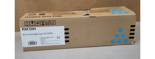 Toner Ricoh MP C250H Cyan 408341 Neu OVP Original MP C250 Rechnung MwSt. 