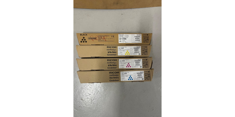 4 Toner Ricoh MP C406 842096 842097 842098 842095 CMYK Neu OVP Original Rg MwSt 