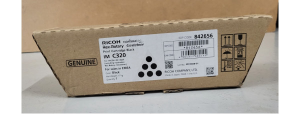 Toner Ricoh IM C320 Schwarz 842656 Neu OVP A-Ware Original Ricoh IM C320F MwSt 