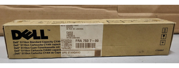 Toner Dell GD907 Cyan CT200837 Neu OVP B-Ware Original 5110cn  . 
