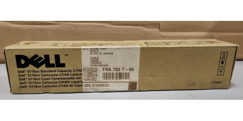 Toner Dell GD907 Cyan CT200837 Neu OVP B-Ware Original 5110cn  . 