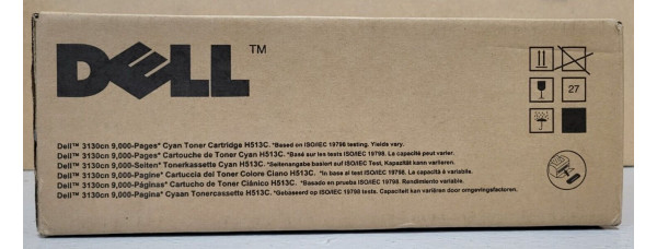 Toner Dell H513C Cyan CT350667 Neu OVP B-Ware Original Dell 3130cn   