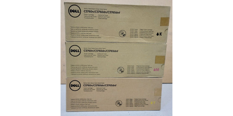 3 Toner Dell W8D60 XKGFP MD8G4 Neu OVP A-Ware Original Dell 3760n . 3 Toner Dell W8D60 XKGFP MD8G4 Neu OVP A-Ware Original Dell 3760n .
