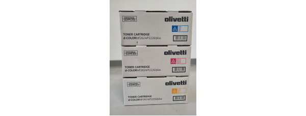 3 Toner Olivetti B1238 B1239 B1240 CMY Neu OVP A-Ware Original MF2624  