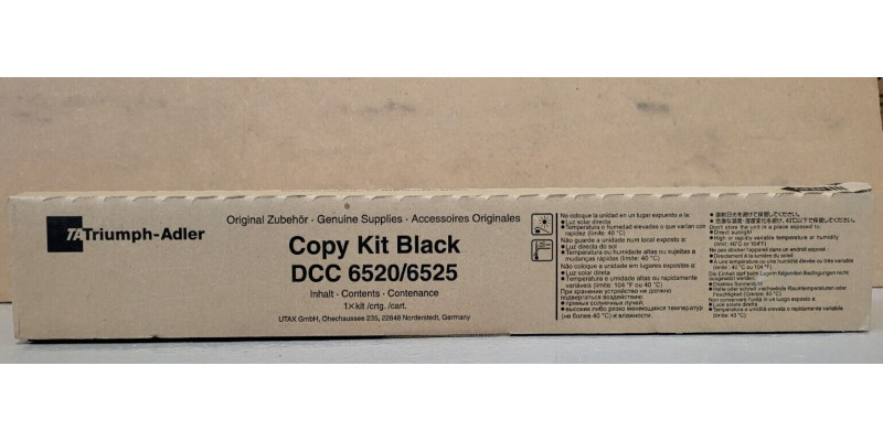 Toner Triumph-Adler Copy Kit DCC 6520/6525 206ci Schwarz Neu OVP A-Ware . 