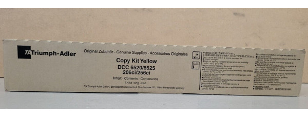 Toner Triumph-Adler Copy Kit DCC 6520/6525 Gelb Neu OVP A-Ware 206ci . 