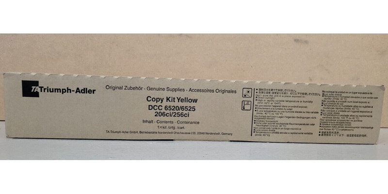 Toner Triumph-Adler Copy Kit DCC 6520/6525 Magenta Neu OVP A-Ware Original 206ci 