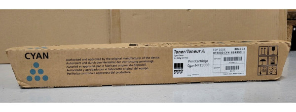 Toner NRG MP C3000 Cyan 884953 Neu OVP A-Ware Original Aficio MP C2000 . 
