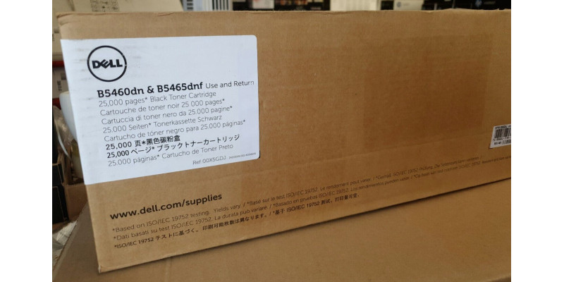 Toner Dell X5GDJ HC Schwarz Neu OVP A-Ware Original B5460dn B5465dnf . 