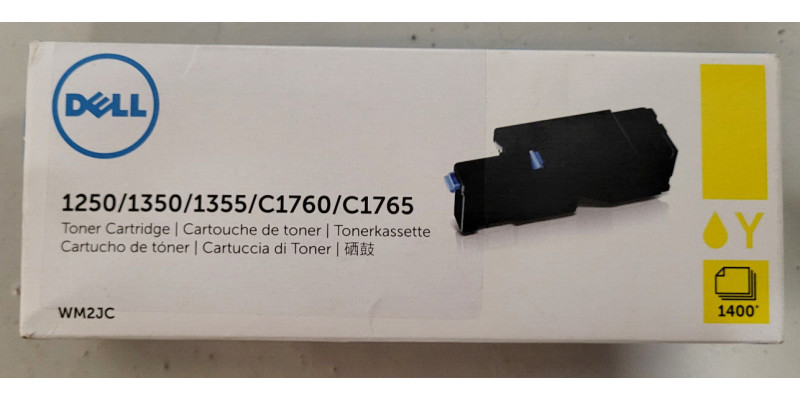Toner Dell WM2JC Gelb CT202045 Neu OVP A-Ware Original Dell 1250, 1350 . 