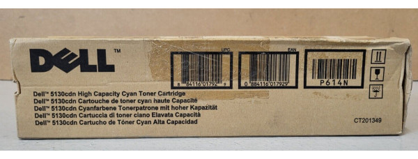 Toner Dell P614N Cyan CT201349 Neu OVP B-Ware Original Dell 5130cdn  