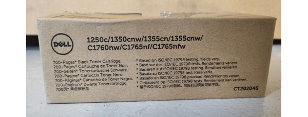 Toner Dell XKP2P Schwarz CT202046 Neu OVP A-Ware Original 1250c, 1350cnw  