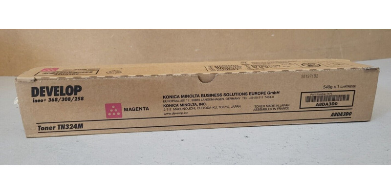 Toner TN-324M Magenta A8DA3D0 Develop Neu OVP Original ineo+ 368 308  