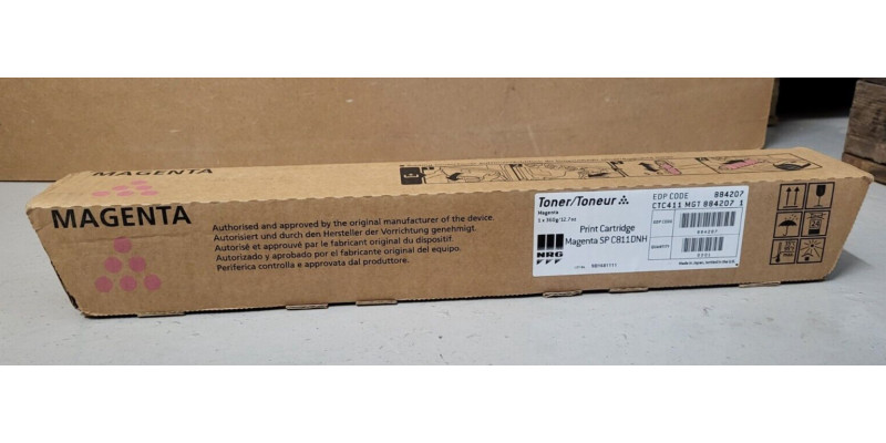 Toner NRG SP C811DNH Magenta 884207 Neu OVP A-Ware SP C811DN Original  