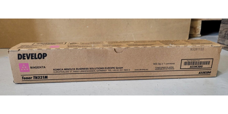Toner Develop TN321M Magenta A33K3D0 Neu OVP Original ineo +224 ineo +284  
