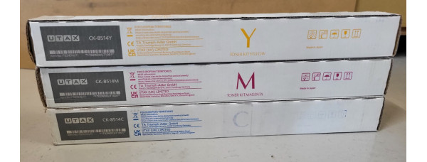 3 Toner UTAX CK-8514C CK-8514M CK-8514Y CMY Neu OVP Original 5057 Ci  