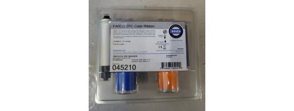 Fargo 045210 Farbband YMCFK Neu OVP A-Ware Original DTC4500 Color Ribbon  