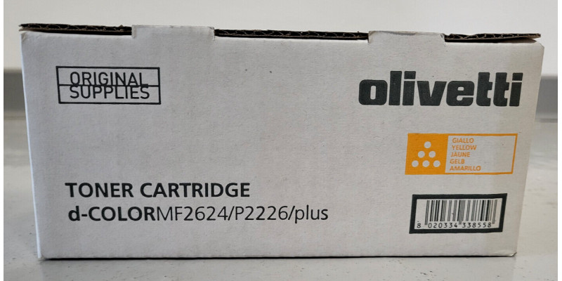 Toner Olivetti B1240 Gelb Neu OVP A-Ware Original d-color MF2624, P2226 Rg MwSt. 