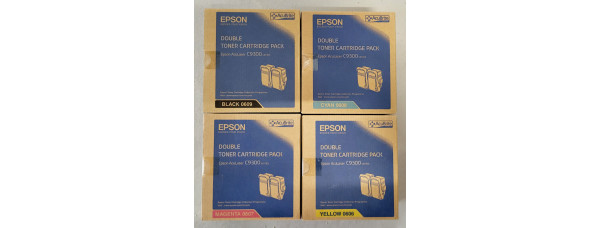 4 Toner Epson 0609 0608 0607 0606 CMYK Neu OVP A-Ware AcuLaser C9300  