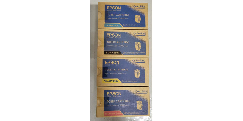4 Toner Epson 0605 0604 0603 0602 CMYK Neu OVP A-Ware AcuLaser C9300  