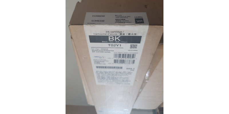 Tinte Epson T02Y1 Schwarz Epson Neu OVP WorkForce WF-C2100 MHD: 04.2023 . 