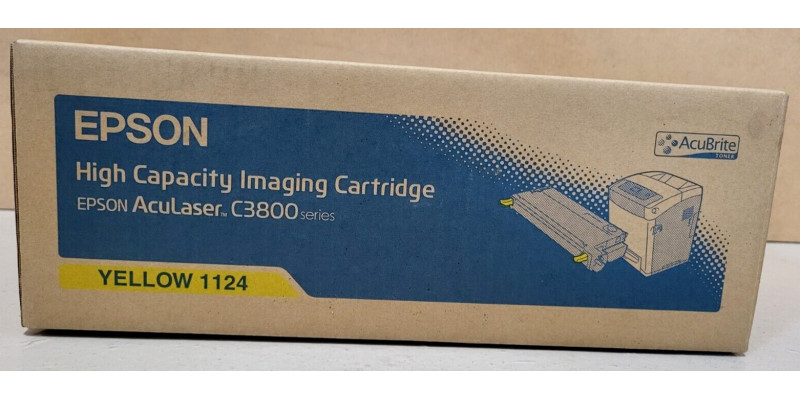 Toner Epson 1124 Gelb C13S051124 Neu OVP A-Ware Original AcuLaser C3800 . 