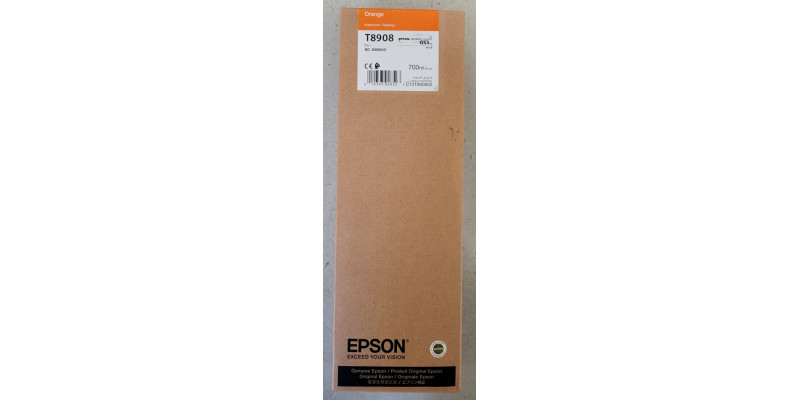 Tintenpatrone Epson T8908 Orange Neu OVP Original SC-S80600 MHD: 12.2022  