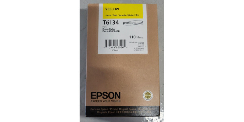 Tintenpatrone Epson T6134 Gelb Neu OVP Original Stylus Pro 4400 4450 . 