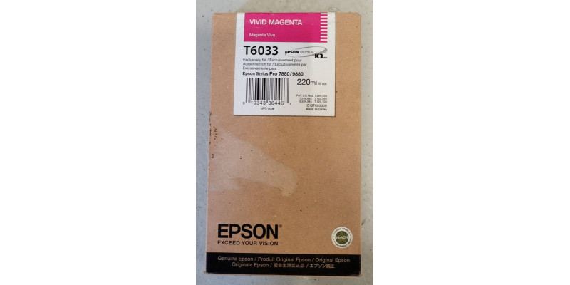 Tinte Epson T6033 Vivid Magenta Neu OVP Original Stylus Pro 7880 09.2012  