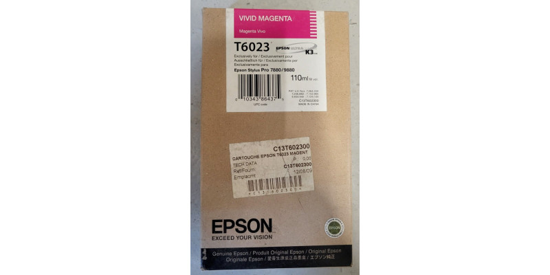 Tintenpatrone Epson T6023 Magenta Vivid Neu OVP B-Ware Original Stylus Pro 7880 