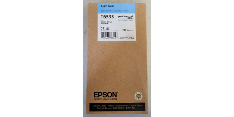 Tintenpatrone Epson T6535 Light Cyan Neu OVP Original Stylus Pro 4900 Rg 03.2015 