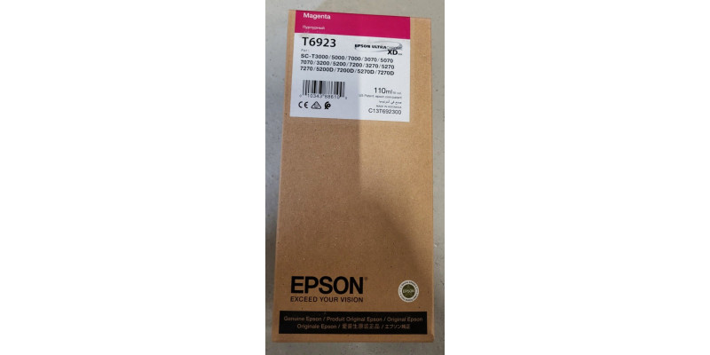 Tintenpatrone Epson T6923 Magenta Neu OVP  Original SC-T3000 MHD: 05.2021 