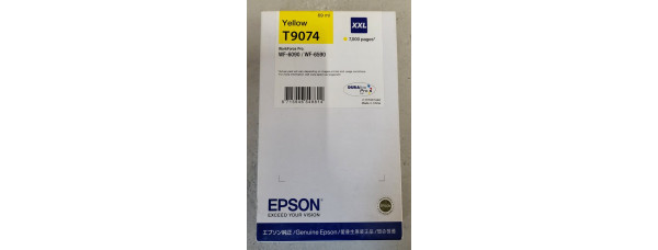 Tintenpatrone Epson T9074 Gelb Neu OVP B-Ware WF-6090 WF-6590 . 06.2021 