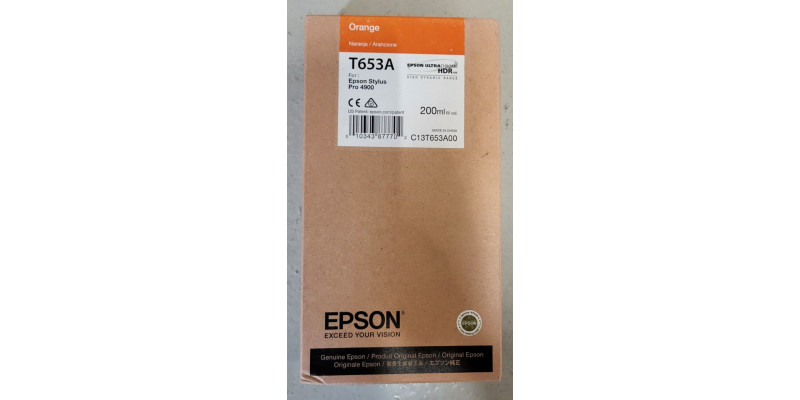 Tintenpatrone Epson T653A Orange Neu OVP B-Ware Original Stylus Pro 4900 11.2014 