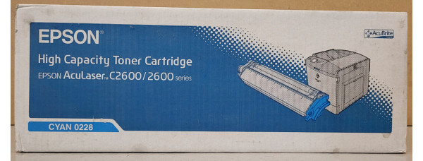 Toner Epson 0228 Cyan HC C13S050228 Neu OVP A-Ware Original AcuLaser C2600 . 