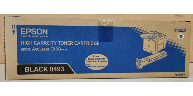 Toner Epson 0493 Schwarz C13S050493 Neu OVP A-Ware Original AcuLaser CX28 . 