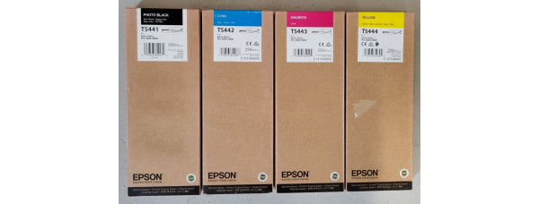 4 Tintenpatronen T5441, T5442, T5443, T5444 CMYK Neu OVP B-Ware Pro 4000  