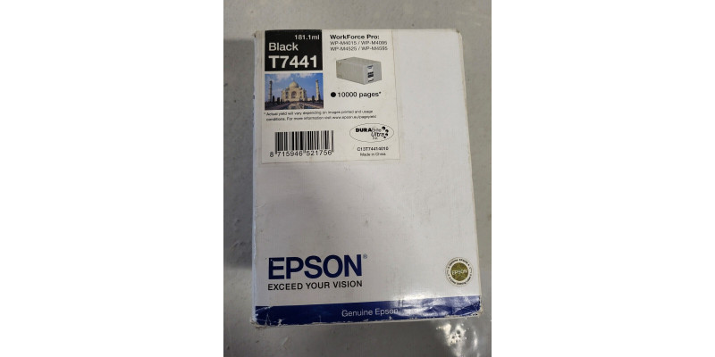 Tintenpatrone T7441 Schwarz Neu OVP Original WP-M4015 MHD: 04.2018 . 