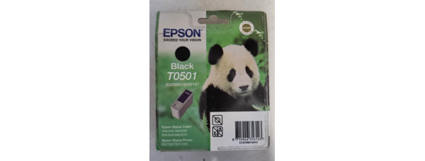 Tintenpatrone Epson T0501 Schwarz Neu OVP Original Stylus 400 440  . 