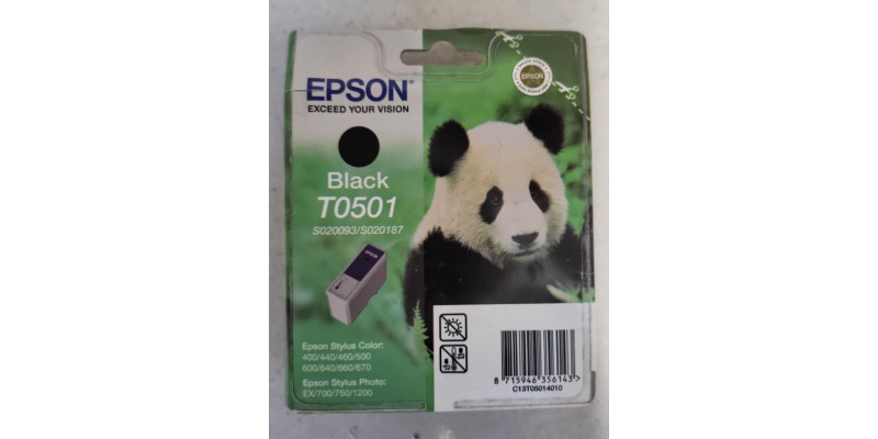 Tintenpatrone Epson T0501 Schwarz Neu OVP Original Stylus 400 440  . 
