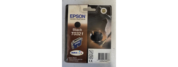 Tintenpatrone Epson T0321 Schwarz Neu OVP Original Stylus C70  