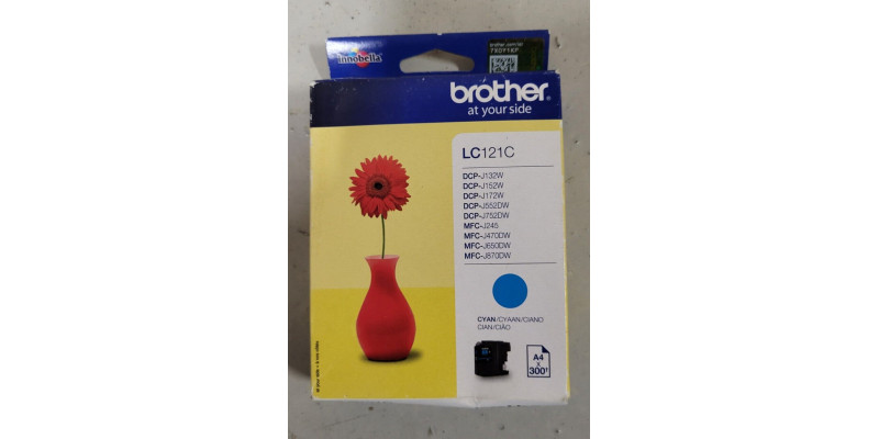 Tintenpatrone LC121C Cyan Neu OVP Original DCP-J132W MHD: 11.2016 . 