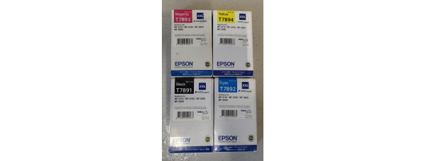 4 Tintenpatronen T7891 T7892 T7893 T7894 CMYK Neu OVP Original WF-5110 . 